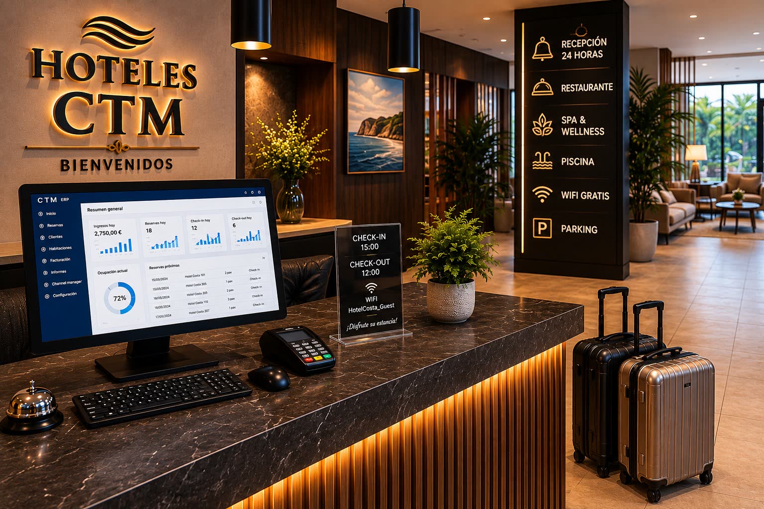 Software CTM para gestion hotelera
